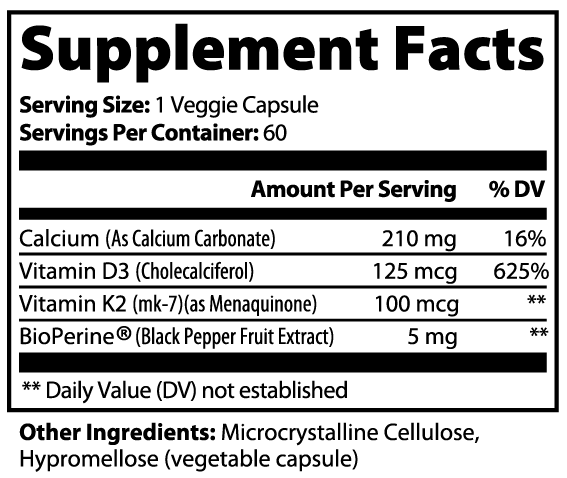 Vitamin D3 & K2