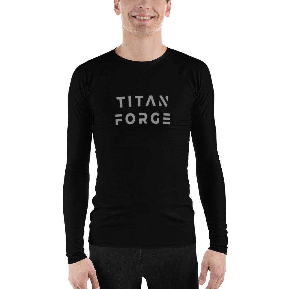 Men's Long Sleeve Compression Shirt (Black) - Titan Forge
